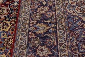 Vintage Red Traditional 10x17 Najafabad Persian Rug