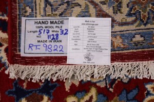 Vintage Red Traditional 10x17 Najafabad Persian Rug