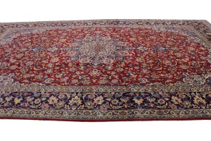 Vintage Red Traditional 10x17 Najafabad Persian Rug