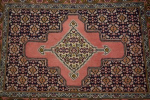 Dark Purple-navy Tribal 2X3 Bidjar Sanneh Persian Rug