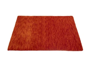 Orange Red 2X3 Solid Gabbeh Modern Oriental Rug