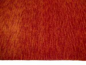 Orange Red 2X3 Solid Gabbeh Modern Oriental Rug