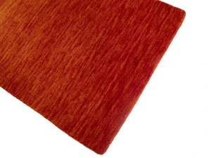 Orange Red 2X3 Solid Gabbeh Modern Oriental Rug