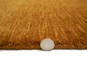 Orange Solid Gabbeh Modern Rug in All Size