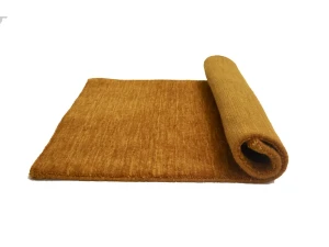Orange Solid Gabbeh Modern Rug in All Size