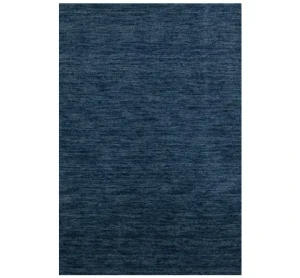 Steel Blue Solid Gabbeh Modern Rug in All Size