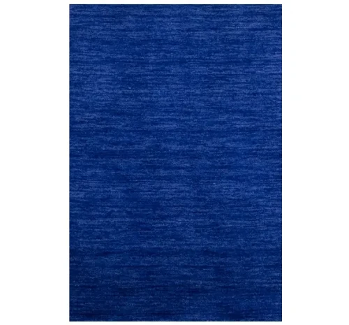 Royal Blue Solid Gabbeh Modern Rug in All Size