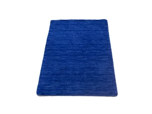 Royal Blue Solid Gabbeh Modern Rug in All Size
