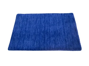 Royal Blue Solid Gabbeh Modern Rug in All Size