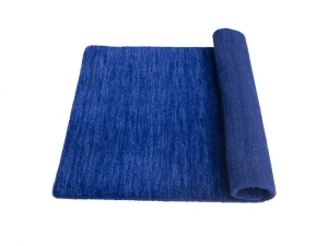 Royal Blue Solid Gabbeh Modern Rug in All Size