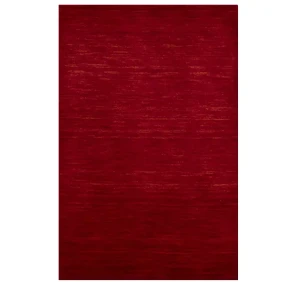 Maroon Red 2X3 Solid Gabbeh Modern Oriental Rug