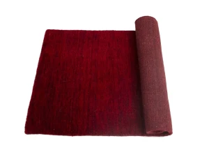 Maroon Red 2X3 Solid Gabbeh Modern Oriental Rug