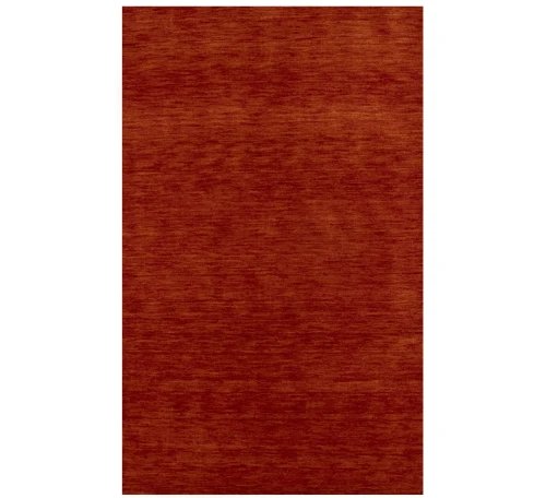 Orange Red Modern Solid 3X5 Gabbeh Oriental Rug