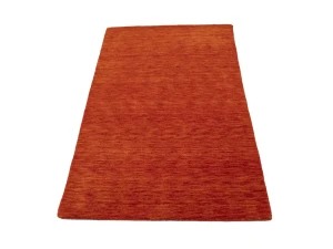 Orange Red Modern Solid 3X5 Gabbeh Oriental Rug