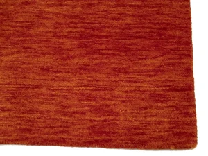 Orange Red Modern Solid 3X5 Gabbeh Oriental Rug