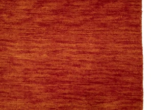 Orange Red Modern Solid 3X5 Gabbeh Oriental Rug