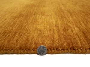Orange Modern Solid 3X5 Gabbeh Oriental Rug