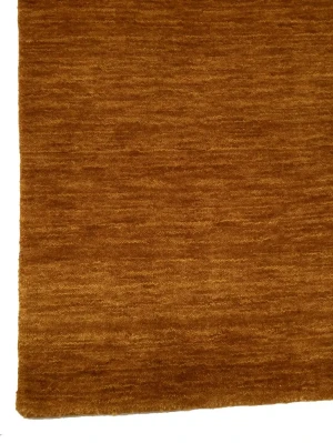 Orange Modern Solid 3X5 Gabbeh Oriental Rug