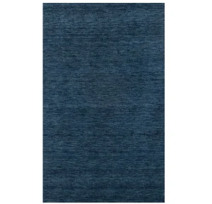 Steel Blue Modern Solid 3X5 Gabbeh Oriental Rug
