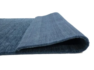 Steel Blue Modern Solid 3X5 Gabbeh Oriental Rug