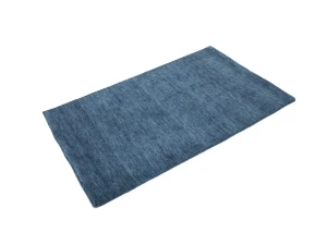 Steel Blue Modern Solid 3X5 Gabbeh Oriental Rug