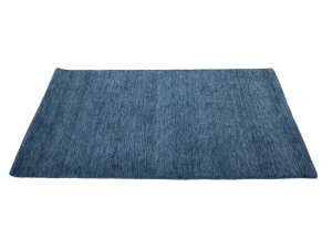 Steel Blue Modern Solid 3X5 Gabbeh Oriental Rug