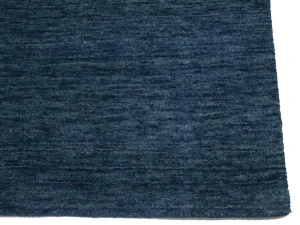 Steel Blue Modern Solid 3X5 Gabbeh Oriental Rug