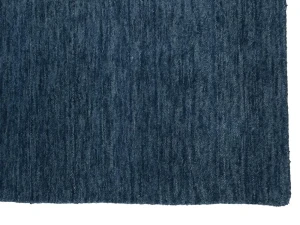 Steel Blue Modern Solid 3X5 Gabbeh Oriental Rug