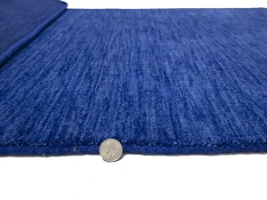 Royal Blue Solid Modern 3X5 Gabbeh Oriental Rug