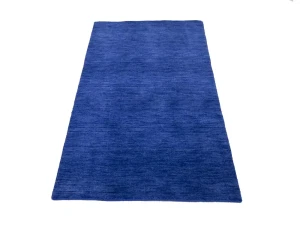 Royal Blue Solid Modern 3X5 Gabbeh Oriental Rug