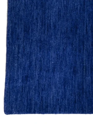 Royal Blue Solid Modern 3X5 Gabbeh Oriental Rug
