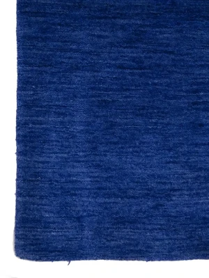 Royal Blue Solid Modern 3X5 Gabbeh Oriental Rug