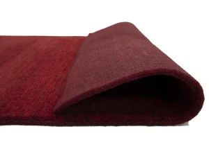 Maroon Red Modern Solid 3X5 Gabbeh Oriental Rug