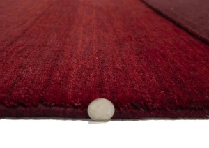 Maroon Red Modern Solid 3X5 Gabbeh Oriental Rug