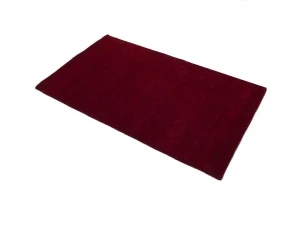 Maroon Red Modern Solid 3X5 Gabbeh Oriental Rug
