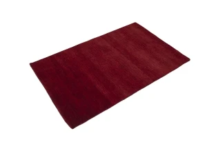Maroon Red Modern Solid 3X5 Gabbeh Oriental Rug
