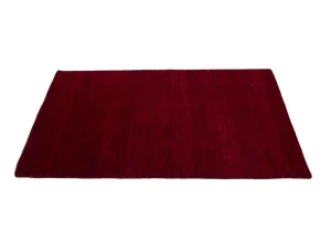 Maroon Red Modern Solid 3X5 Gabbeh Oriental Rug