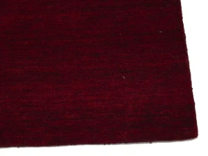 Maroon Red Modern Solid 3X5 Gabbeh Oriental Rug