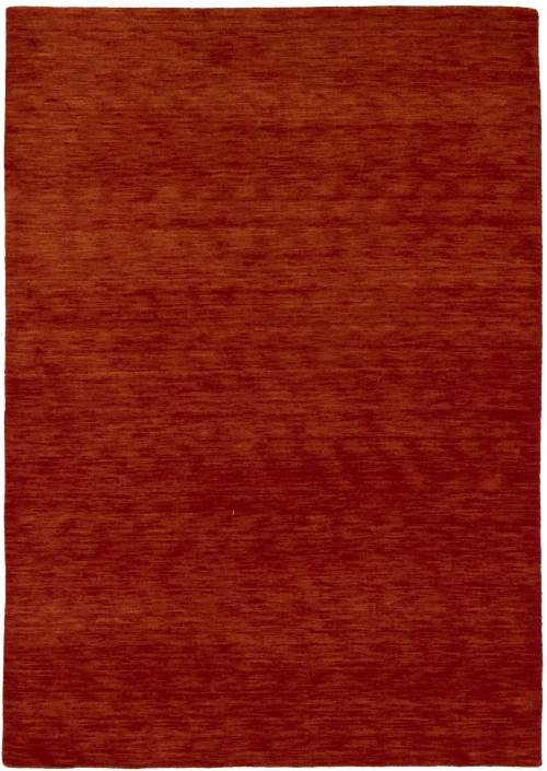 Orange Red Modern Solid 4X6 Gabbeh Oriental Rug