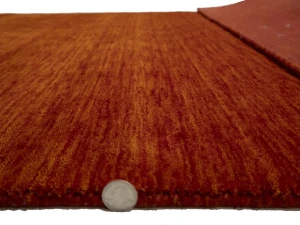 Orange Red Modern Solid 4X6 Gabbeh Oriental Rug
