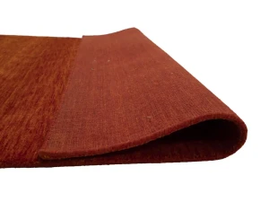 Orange Red Modern Solid 4X6 Gabbeh Oriental Rug