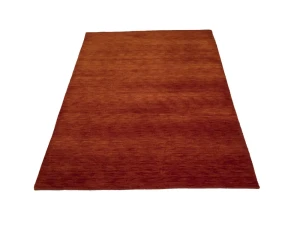 Orange Red Modern Solid 4X6 Gabbeh Oriental Rug