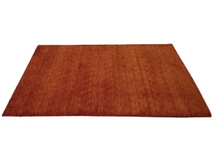 Orange Red Modern Solid 4X6 Gabbeh Oriental Rug