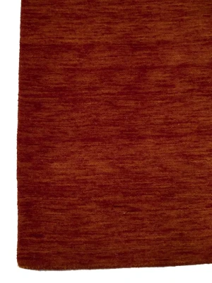 Orange Red Modern Solid 4X6 Gabbeh Oriental Rug