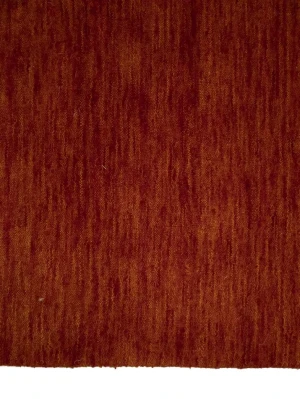 Orange Red Modern Solid 4X6 Gabbeh Oriental Rug