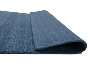 Steel Blue Modern Solid 4X6 Gabbeh Oriental Rug