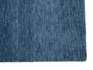 Steel Blue Modern Solid 4X6 Gabbeh Oriental Rug