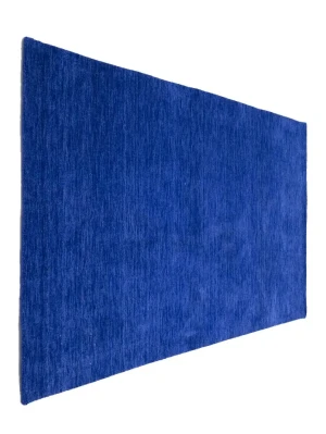 Royal Blue Solid Modern 4X6 Gabbeh Oriental Rug