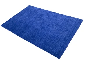 Royal Blue Solid Modern 4X6 Gabbeh Oriental Rug