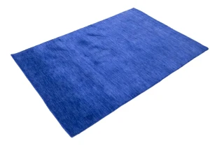 Royal Blue Solid Modern 4X6 Gabbeh Oriental Rug